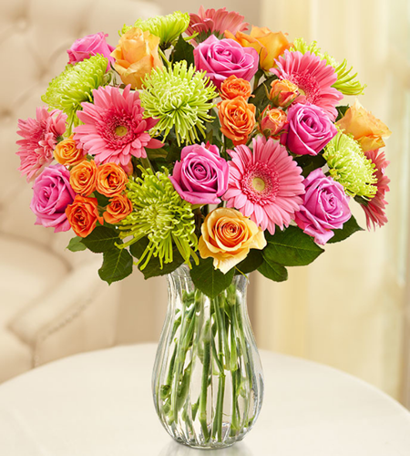 Colorfull Vases of Lovely Flowers