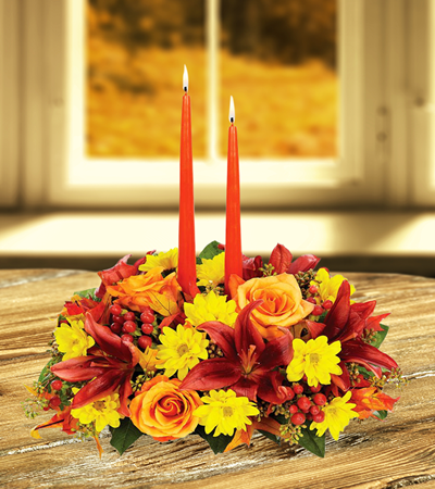 Fall Color Candleabra