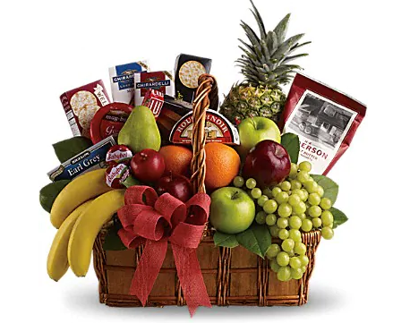 Gift Basket with furit and Nuts