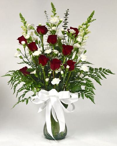 Roses and Spray Roses Designed for Delivery to Somone Special at country Gardens in Xenia, Ohio